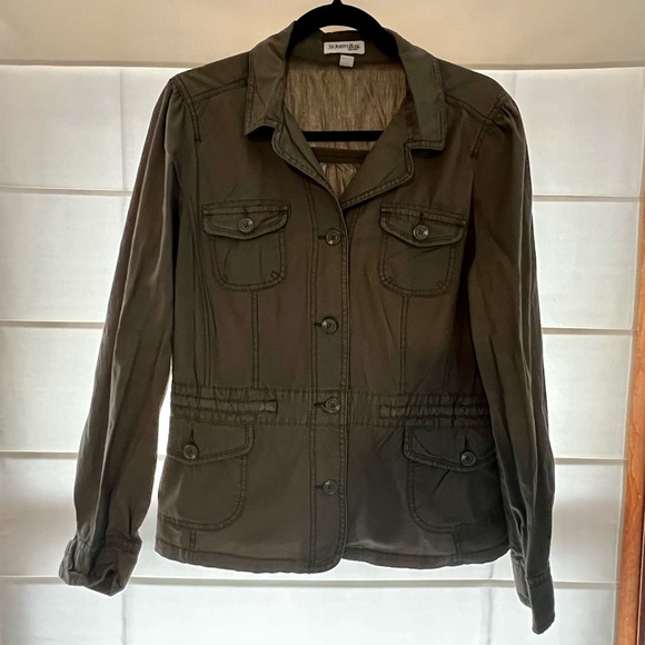 St. John's Bay Jackets & Coats St Johns Bay Womens Lightweight Army